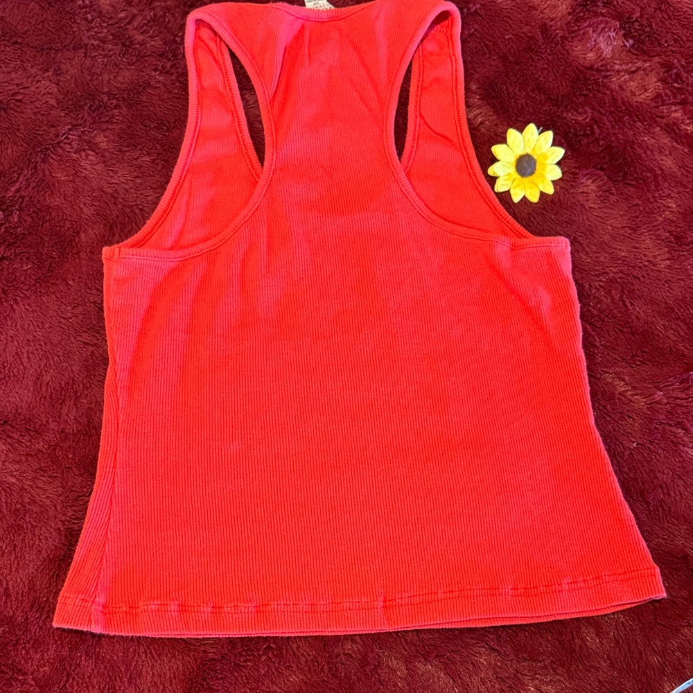 GUESS Red Crop Top with Logo - Picture 11 of 11